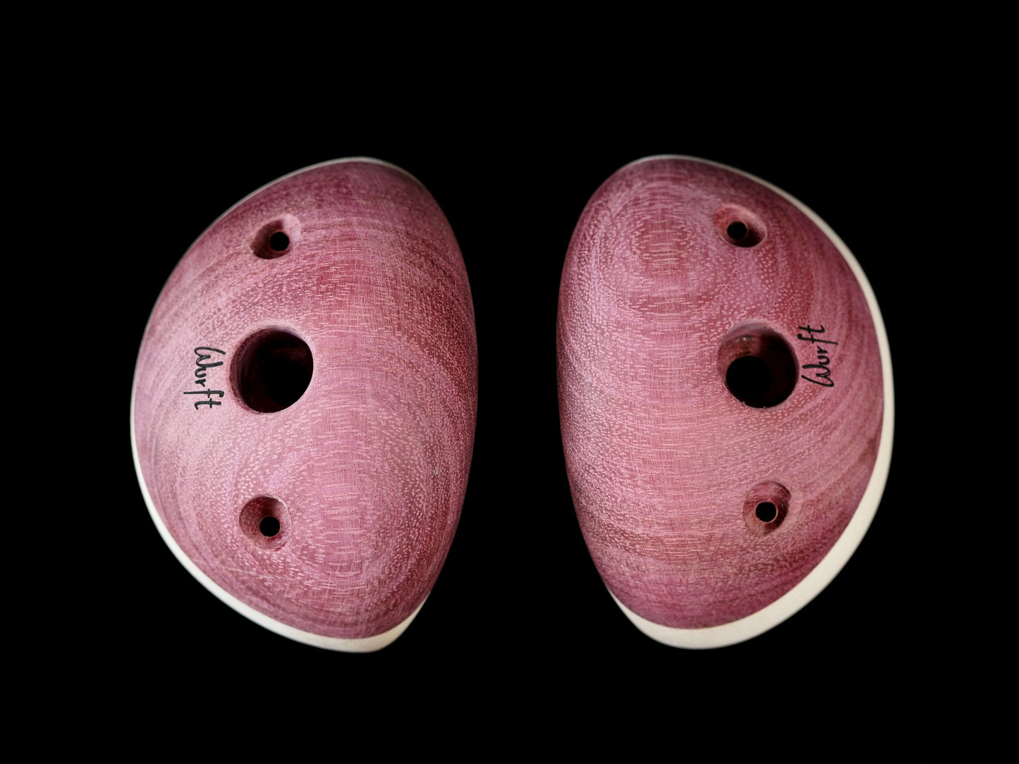 Pair of Small Positive Premium Slopers (Purpleheart)