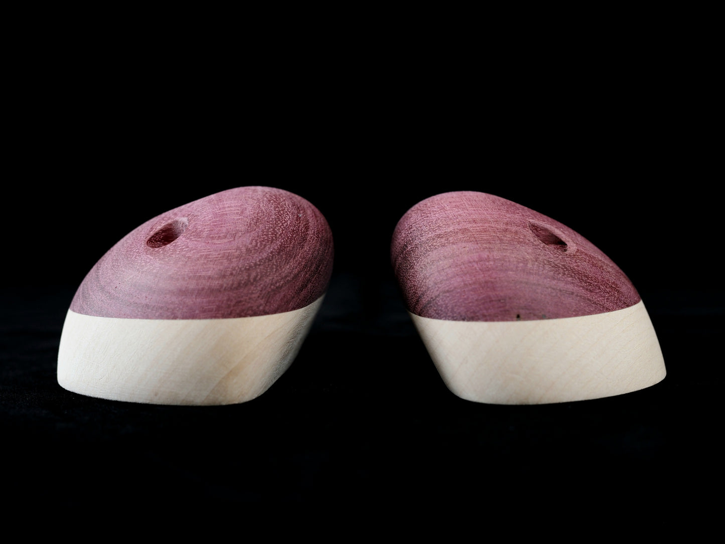 Pair of Small Positive Premium Slopers (Purpleheart)